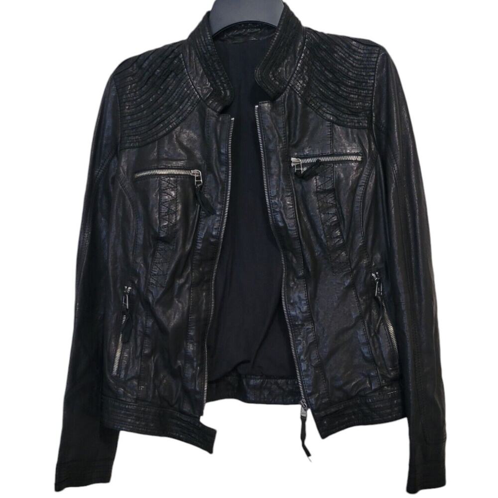 Zabari 100% Pure Real Premium Leather Stylish Casual Women Jacket Size L